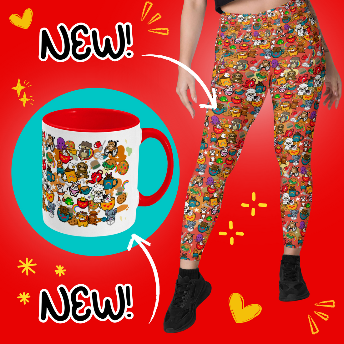 Sip in Style! New Mug and Leggings Coming Tomorrow 9am!!!