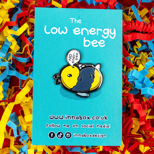 The Low Energy Bee Enamel Pin