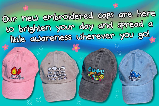 🧢 Cap It Off With Kindness! Our NEW Embroidered Caps Are Here!