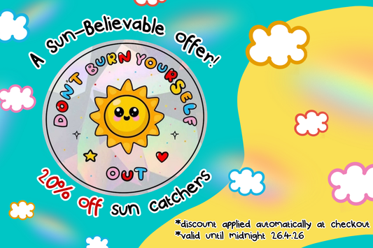 Let the Sunshine In with Our Rainbow Sun Catcher Sticker! 🌞