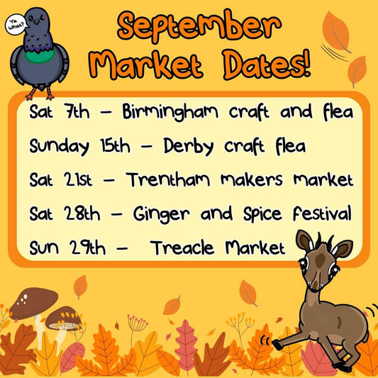 September Market Dates! 🍂