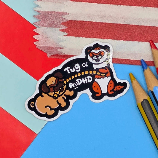 Tug of AuDHD sticker - AuDHD