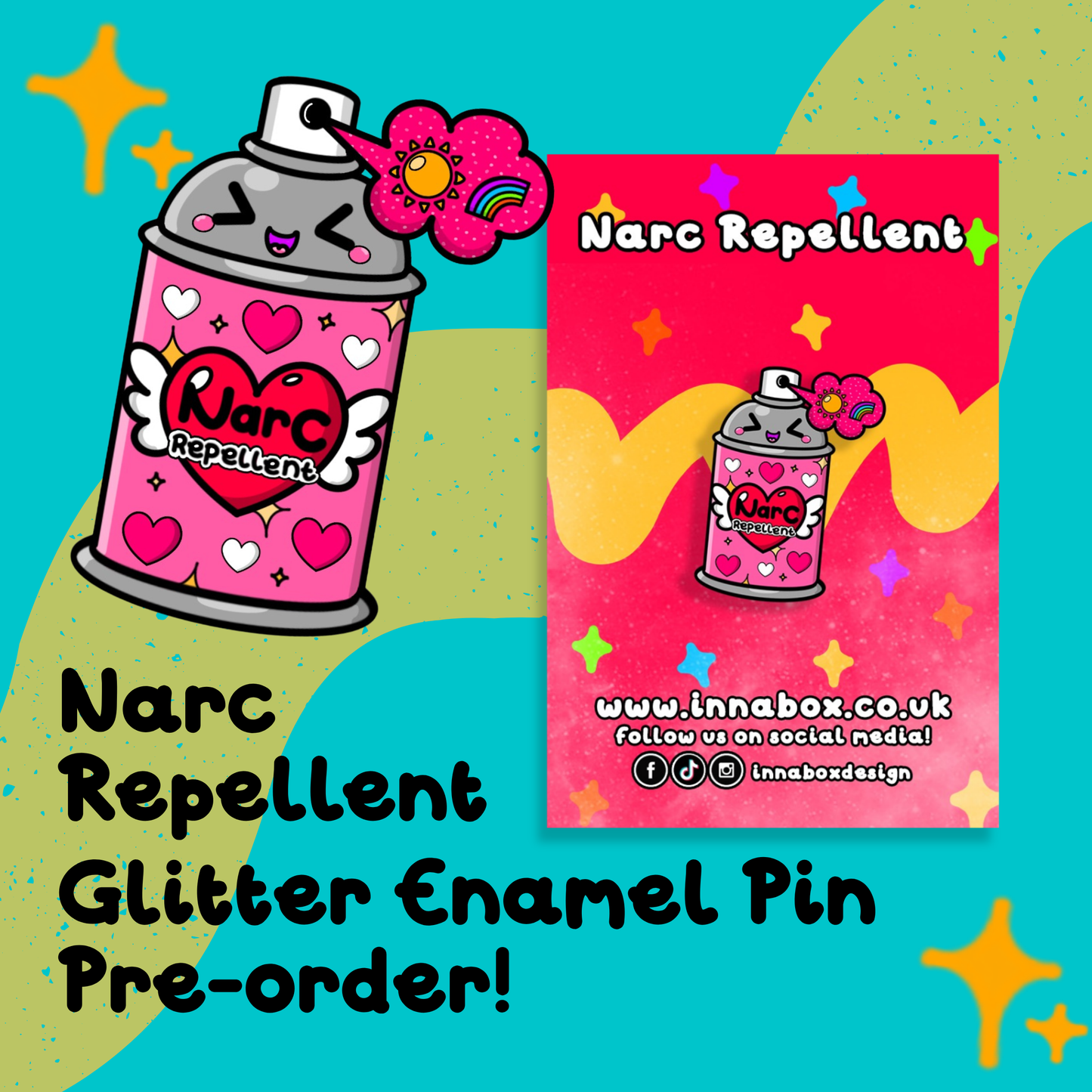PRE-ORDER Narc Repellent Enamel Pin