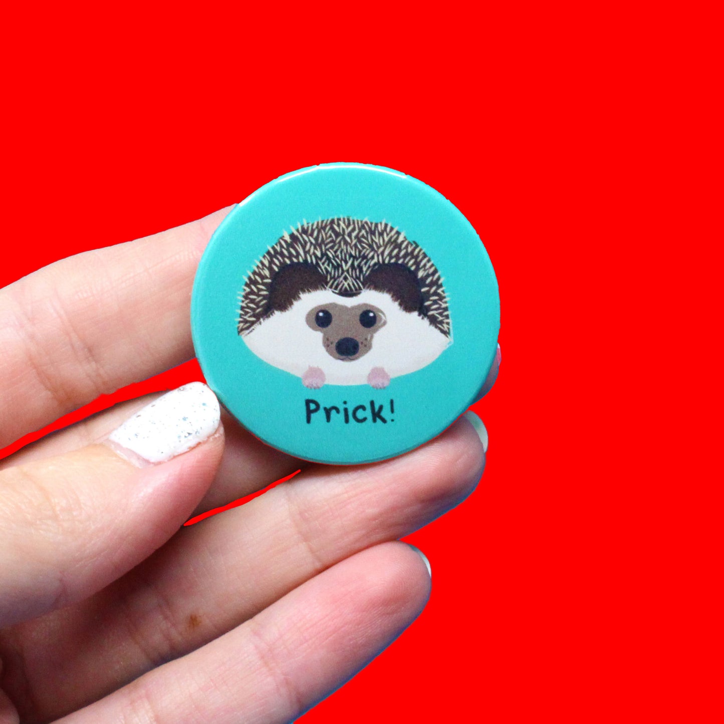 Sweary Hedgehog Badge