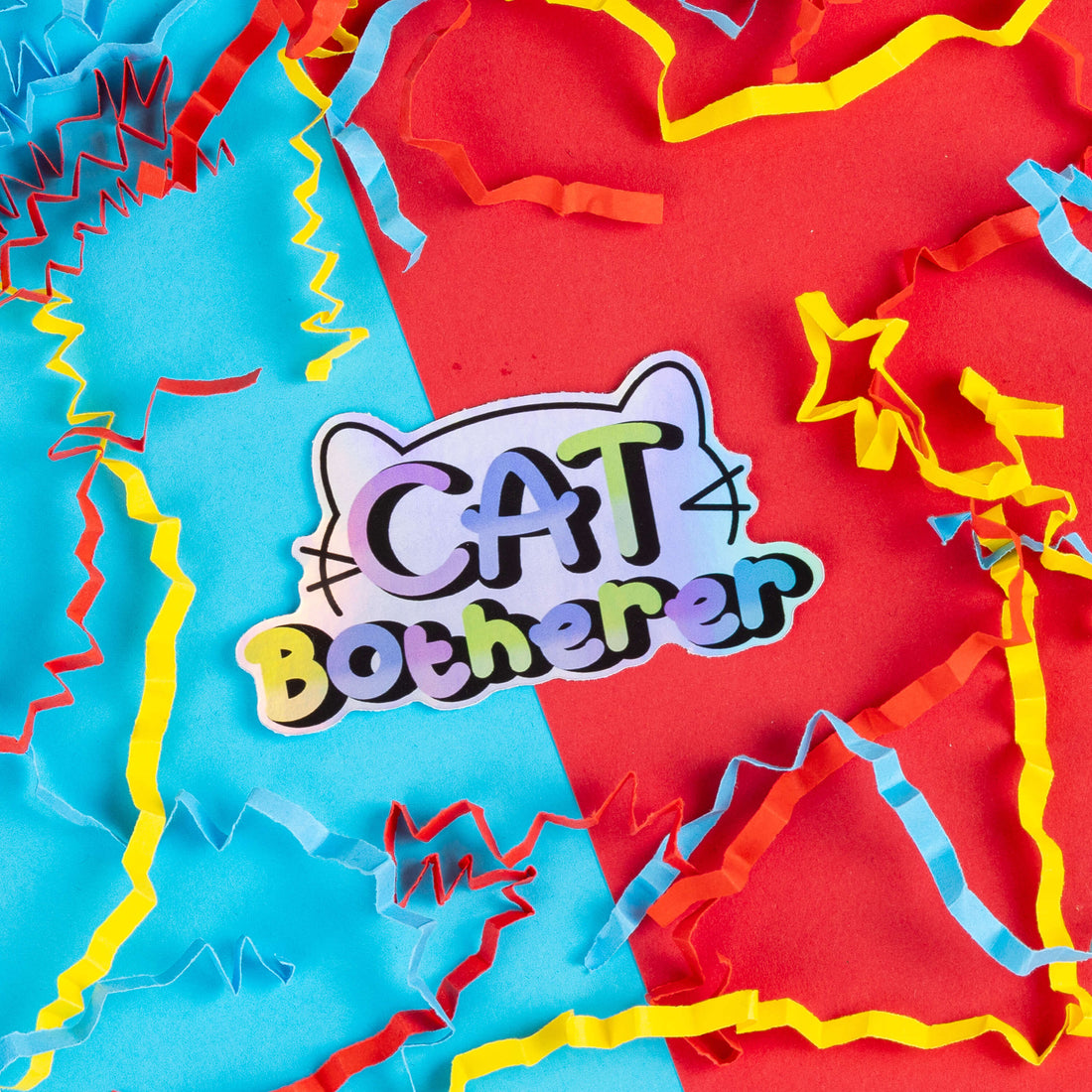 Cat Botherer - Holographic Sticker – innabox