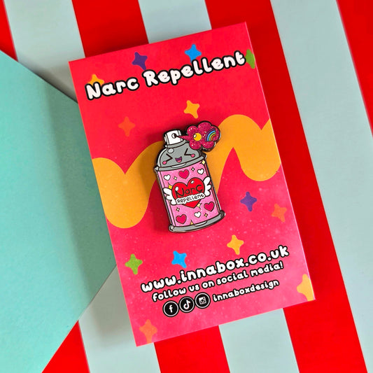 Narc Repellent Enamel Pin